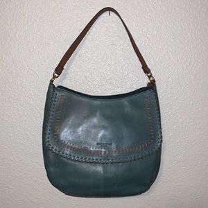Tignanello shoulder bag in green leather